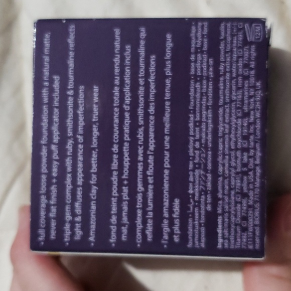 tarte Amazonian clay gem powder foundation in 22B light beige NIB NEW IN - Picture 2 of 5